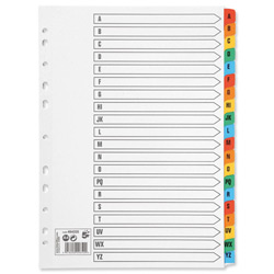 500 x Sets Of A4 File Dividers A-Z With Plastic Tabs (464335)